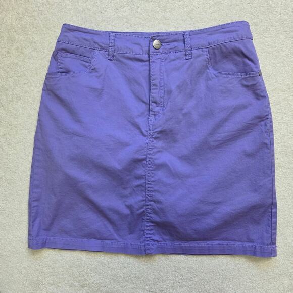 croft & barrow Dresses & Skirts - Croft & Barrow Size 6 Classic Fit Stretch Cotton Skort Skirt Flat Front Pockets